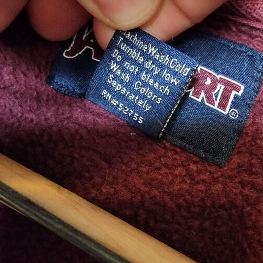 Jansport Minnesota Sweatshirt Women's XL Burgundy 1/4 Zip Mock Neck Long Sleeves - Picture 8 of 11
